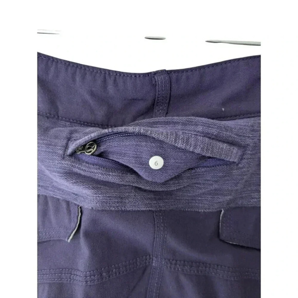 Lululemon Pedal Power Cycling Pant Dense Purple Reflective Commuter Trouser Sz 6 - Picture 10 of 12